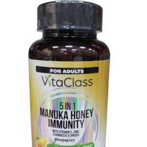 VitaClass 5 in 1 Manuka Honey Immunity gummies (natural lemon flavour) 60’s pack (30 Serving)