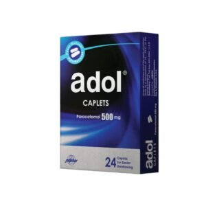 Adol (Paracetamol) 500 Mg Caplets, 24 Pieces