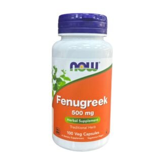 Now 500Mg Fenugreek Herbal Supplement – Gmo Free, Vegan 100 Veg Cap