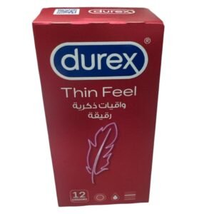 Durex Thin Feel Condoms for Men, Pack of 12