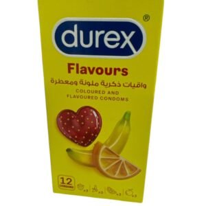 Durex Coloured and Flavoured Condom for Men, Pack of 12