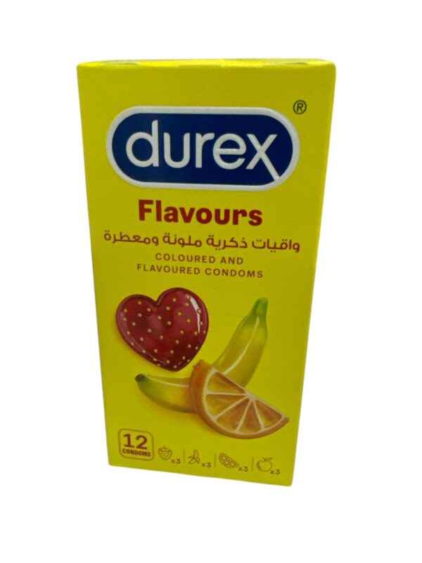 Durex Coloured and Flavoured Condom for Men, Pack of 12