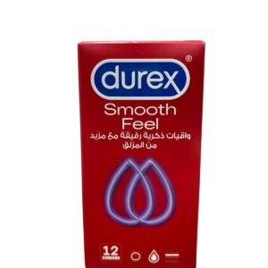 Durex Feel Smooth Condoms for Men, Pack of 12