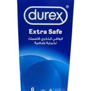 Durex Extra Safe Extra Lubed Condoms for Men, Pack of 6