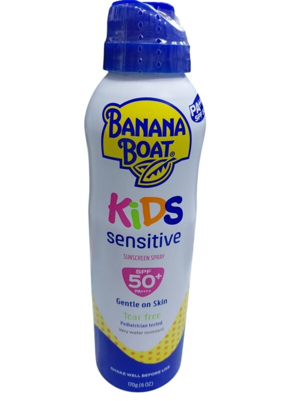 Banana Boat Kids sensitive Sunscreen Spray SPF 50, 170gm