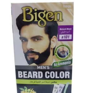 Bigen beard color B101 with olive oil and taurine.