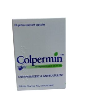 Colpermin 187mg peppermint oil 20 Capsules