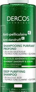 Vichy Dercos Anti-Pelliculaire Deep Purifying Shampoo, 250ml