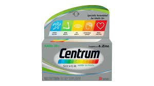 Centrum Silver With Lutein Complete A To Zinc 30 Tablets