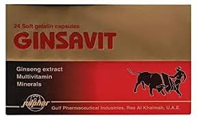 Ginsavit Soft Gelatin Capsules 24 Pieces