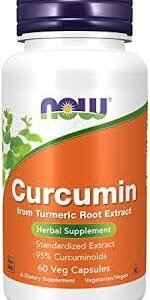 Now Curcumin Herbal Supplement – Gmo Free, Gluten Free, Vegan 60S Cap