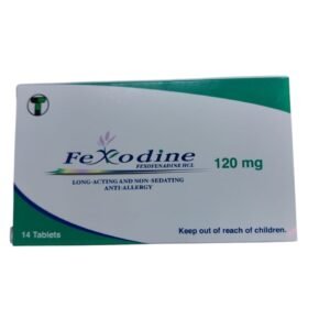 Fexodine (Fexofenadine Hcl,) 120mg Long-Acting and Non – Sedating Anti-Allergy, 14 Tablets