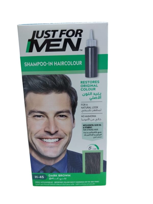 Just for men JFM Shampoo-in hair colour "Dark Brown" H-45