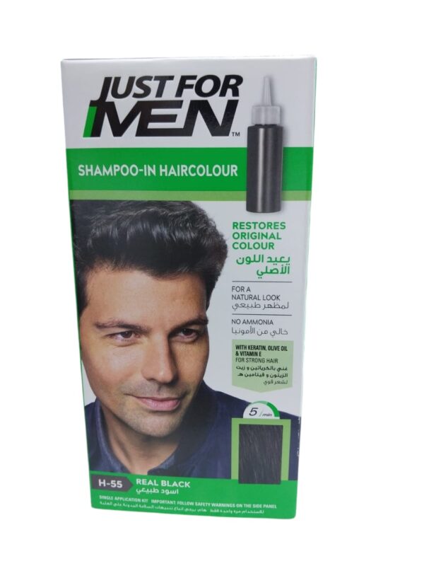 Just for men JFM Shampoo-in hair colour "Real Black" H-55