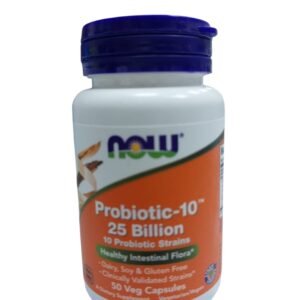 Now Probiotic-10, 25 Billion Capsules 50 Pieces