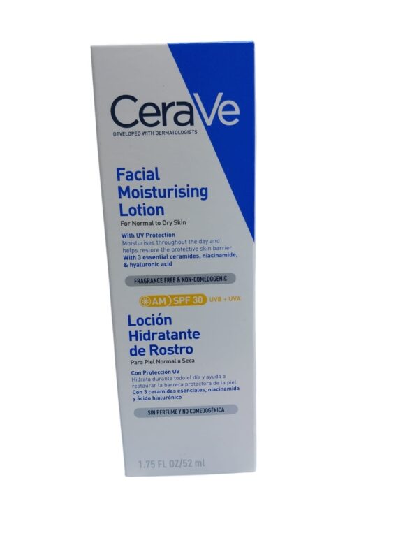 CeraVe Facial Moisturizing Lotion AM SPF-30, 52ml (for normal to dry skin)